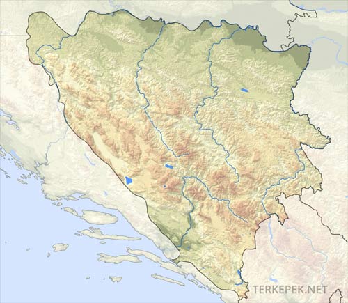 Bosznia felszíne
